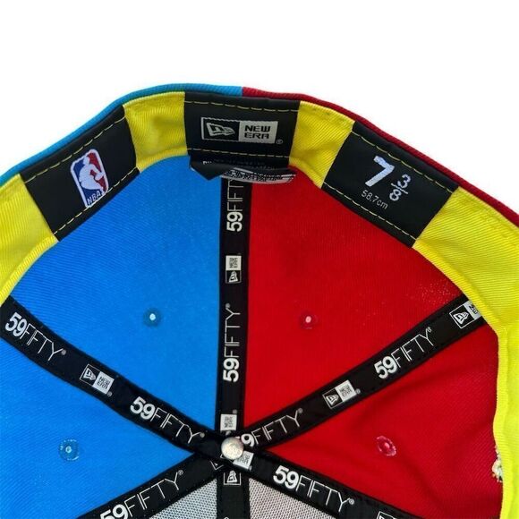 New Era 59FIFTY Houston Rockets Fitted Hat Multicolor Size 7 3/8 - Picture 5 of 6